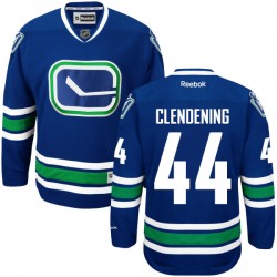 Vancouver Canucks Adam Clendening Official Royal Blue Reebok Authentic Adult Alternate NHL Hockey Jersey